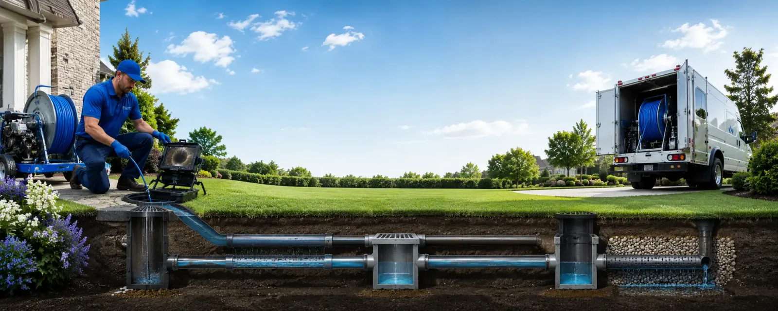 Outdoor drain cleaning information for Kinsman, OH